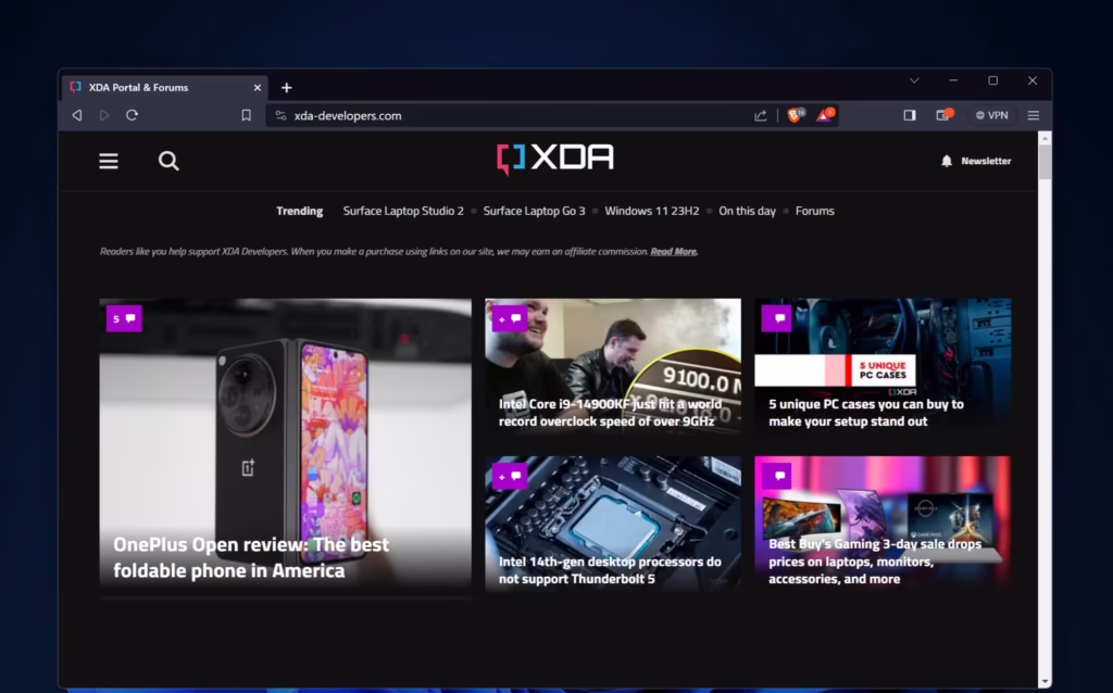 Captura de tela mostrando o navegador Brave em execução no PC com Windows 11