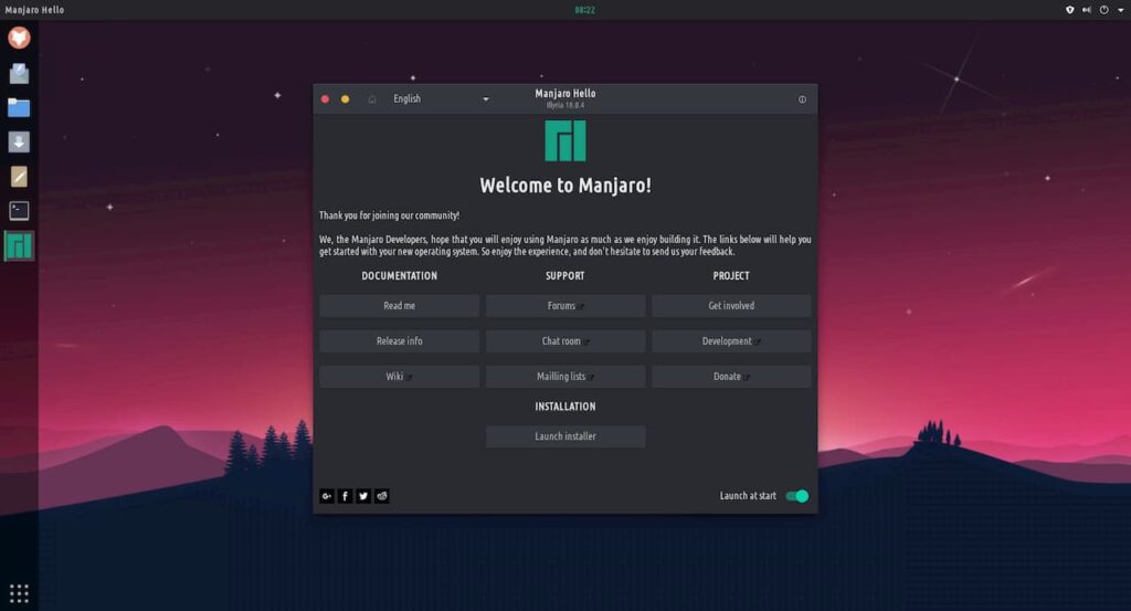 Tromjaro; baseado no Manjaro com aparência Ubbuntu Unity