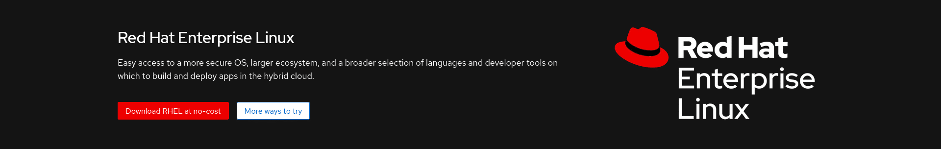 Baixe o RHEL 10 gratuitamente